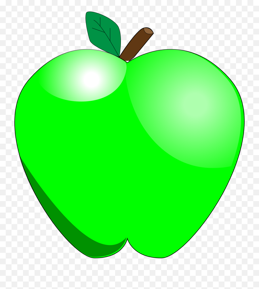 Fileshiny Green Applesvg - Wikimedia Commons Green Teacher Apple Png,Apple Logo Wallpaper
