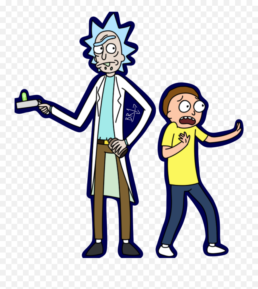 Rick And Morty Clipart White Background - Rick And Morty For Desktop Png,Rick And Morty Transparent