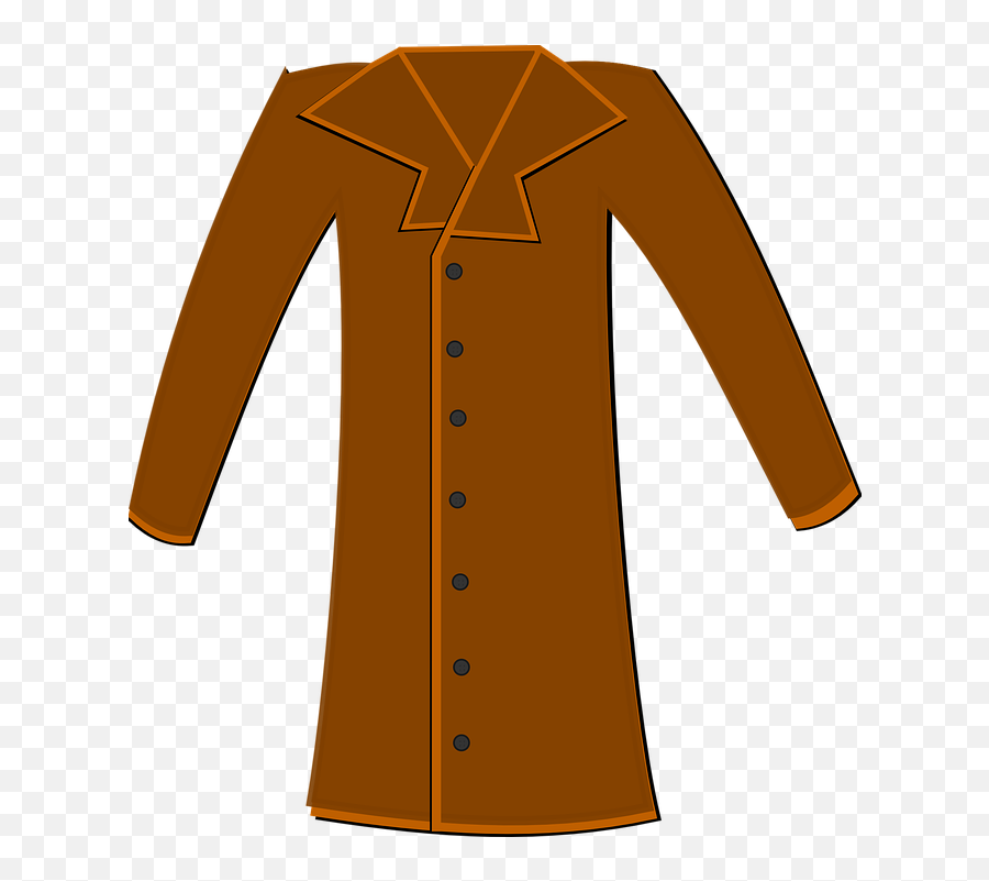 Coat Clothing Long - Cartoon Coat Png,Coat Png