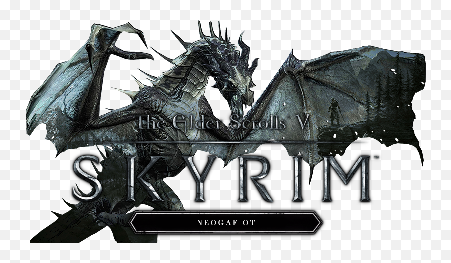 Elder Scrolls Skyrim Png - Transparent Skyrim Dragon Png,Skyrim Png