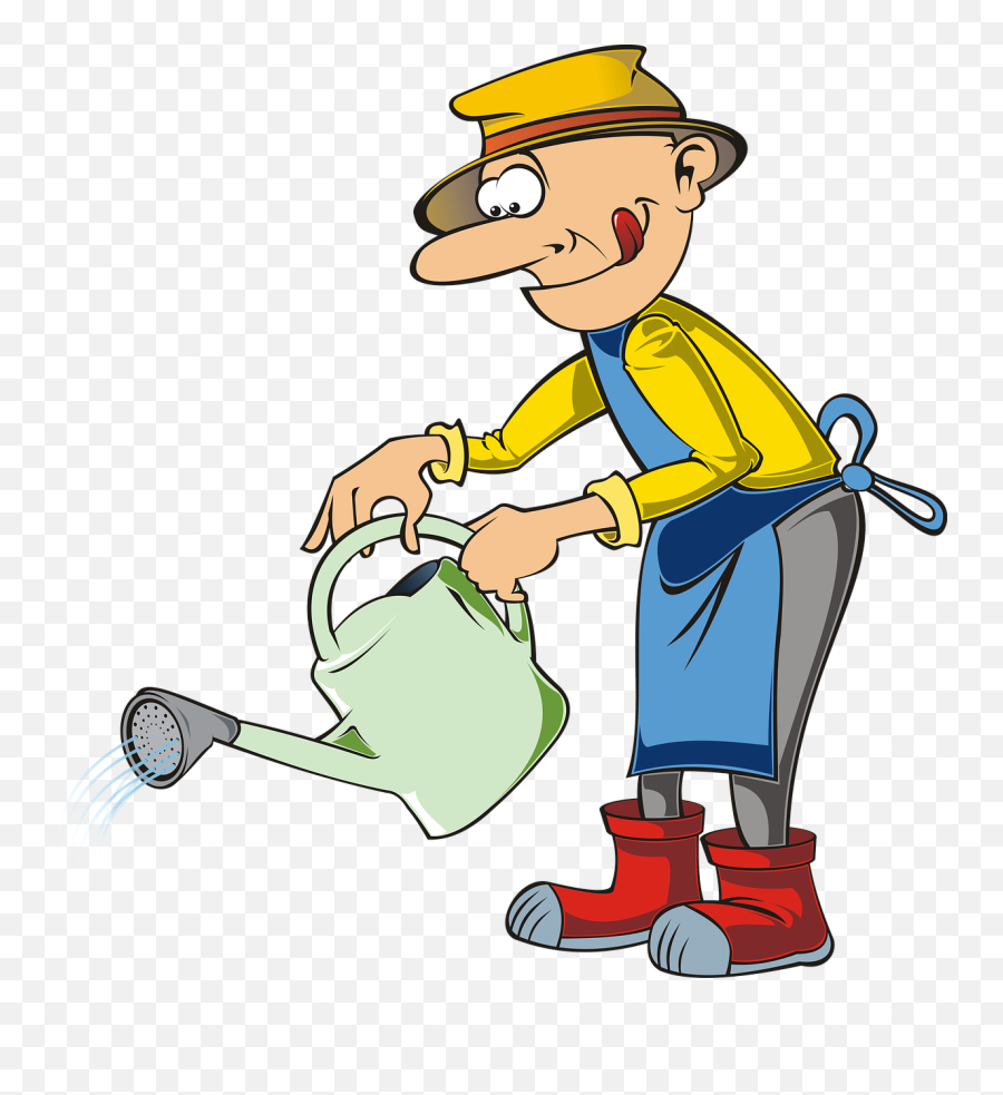 Gardener Garden Gardening Watering - Gardener Cartoon Png,Gardening Png