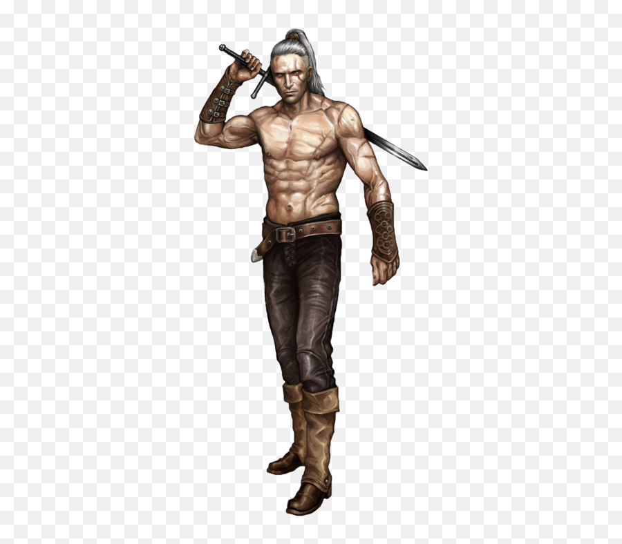 Witcher - Barechested Png,Geralt Png