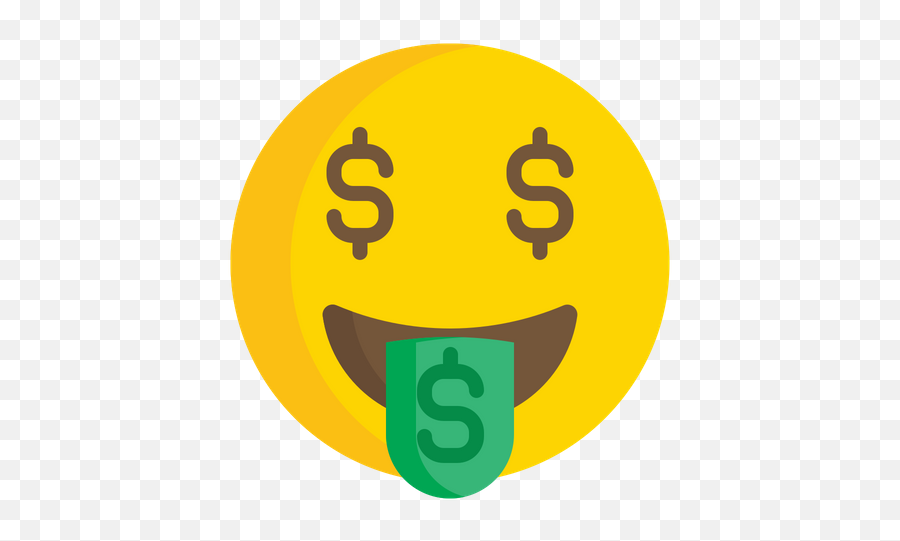 Mouth Face Emoji Icon Of Flat Style - Money Mouth Emoji Png,Money Face Emoji Png