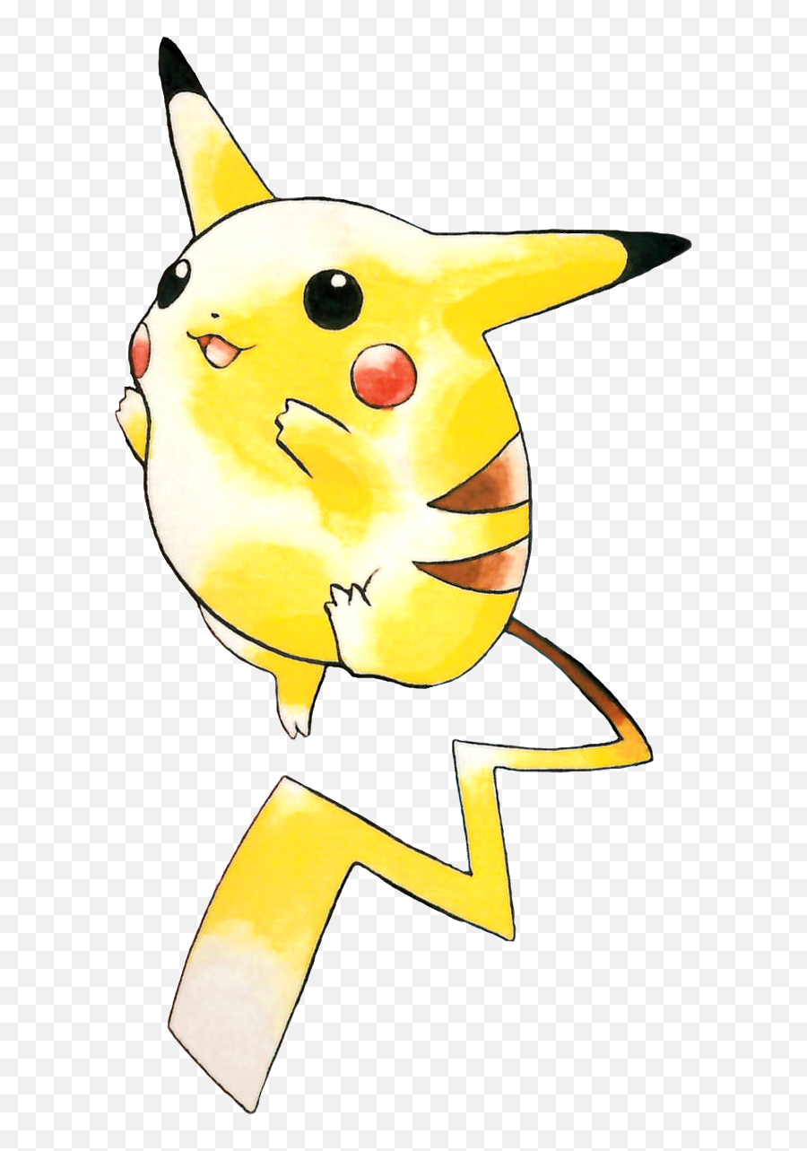 Download Hd Anyone Else Wish Pikachu Looked Like This Again - Pikachu Red And Blue Png,Picachu Png