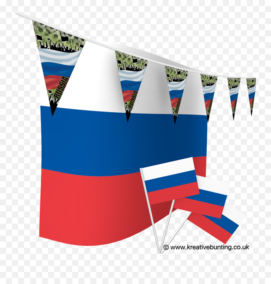Russia Football Bunting U0026 Flags Bundle - Clip Art Png,Russian Flag Transparent