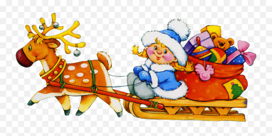 Download Santa Sleigh Png - Portable Network Graphics Portable Network Graphics,Santa Sleigh Transparent Background