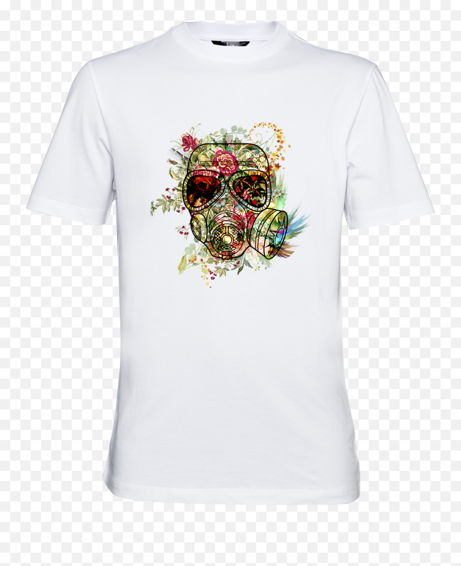 The Flowermask U2013 Regular Fit White Tee Png