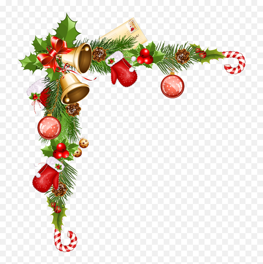 Christmas Boarder 902731 - Png Images Pngio Transparent Christmas Corner Border,Boarder Png