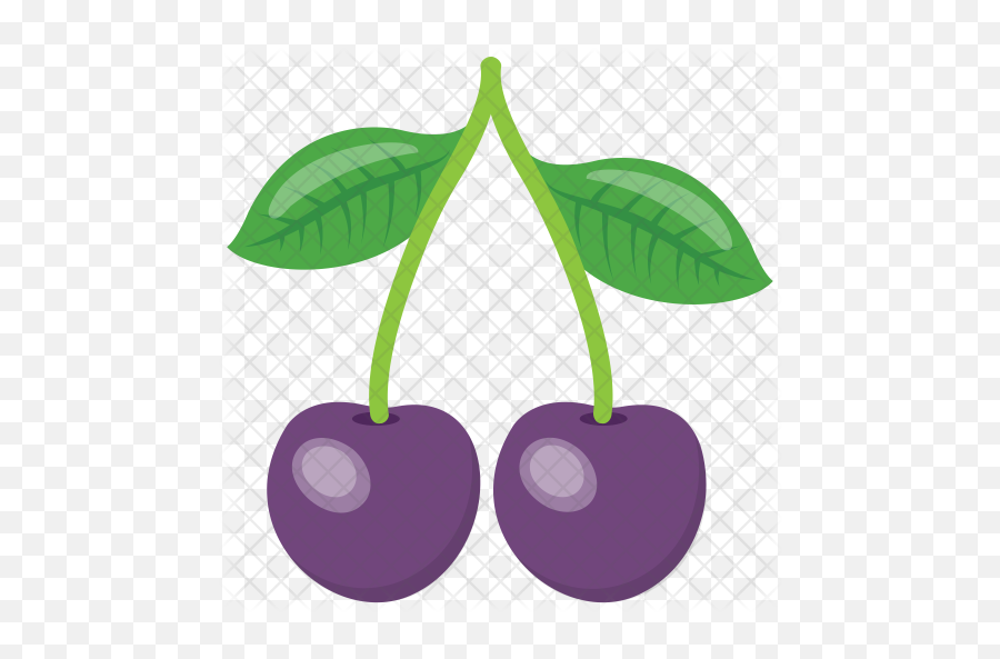 Cherry Plum Icon - Fruit Is Purple In Colour Png,Plum Png