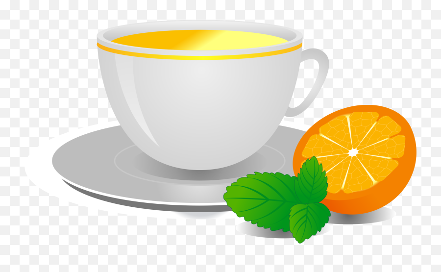 Download Hibiscus Tea Coffee Cup Orange Pu Er - Tea Full Coffee Cup Png,Cup Of Tea Png