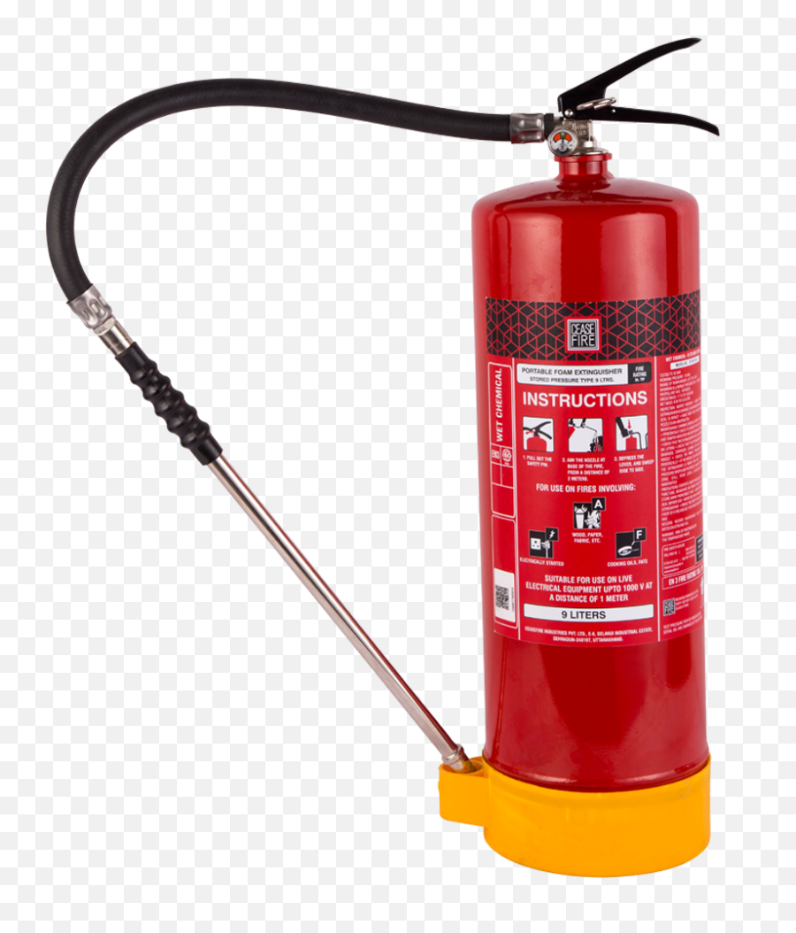 Wet Chemical Based Portable Stored Pressure Type Fire Extinguishers Ceasefire Ind P Ltd - Ceasefire Water Mist Fire Extinguisher Png,Fire Extinguisher Png