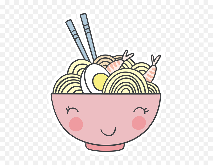 Happy Pink Ramen Clipart - Happy Png,Ramen Png