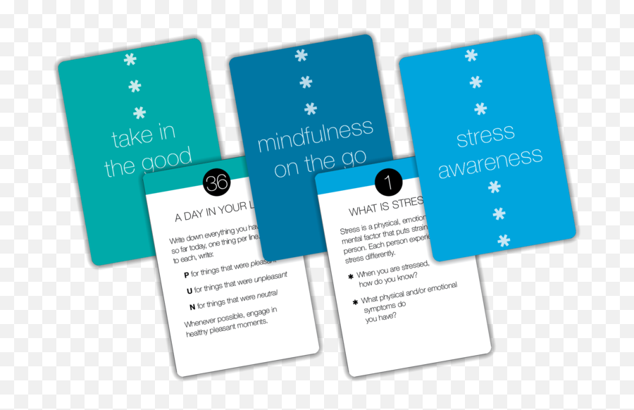 Stress Reduction Card Deck U2014 Stressed Teens - Vertical Png,Stress Transparent