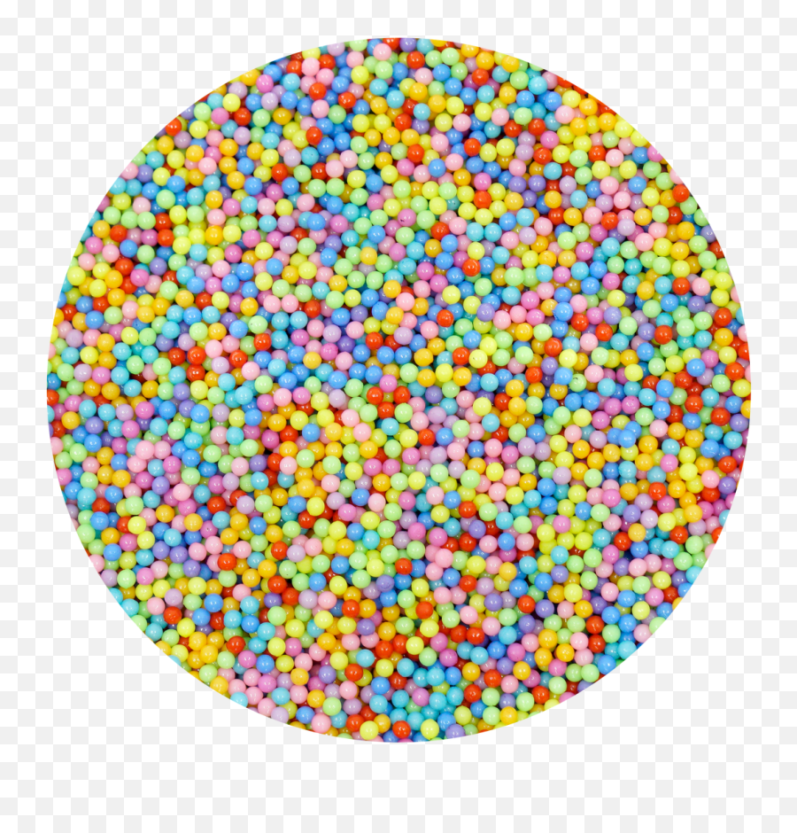 Colorful Fake Sprinkles Topping Beads 2mm 5g - Dot Png,Sprinkles Transparent