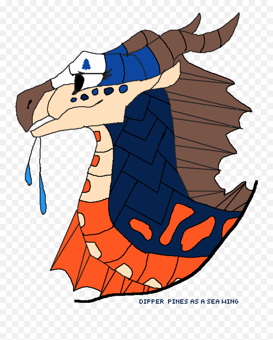 Pixilart - Dipper Pines As Seawing By Imforeveralon Dragon Png,Dipper Pines Png