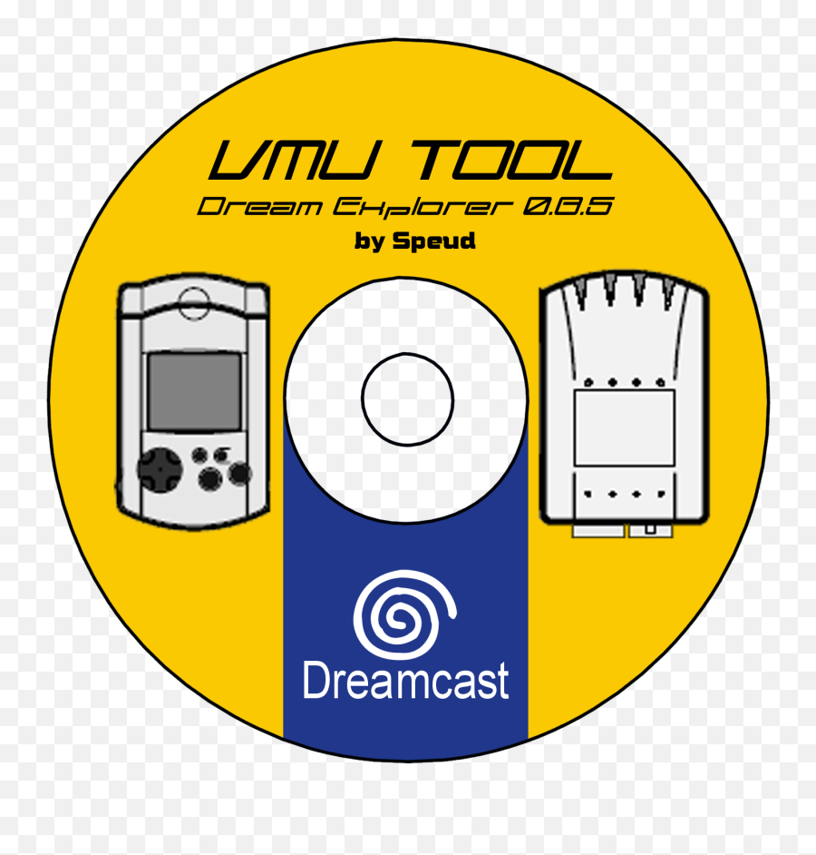 Blue Swirl Dreamcast Tools Vmu Saves Minigames - Dreamcast Png,Dreamcast Png