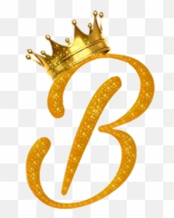 Download Letters B Gold Crown Royal Clip Library - With png