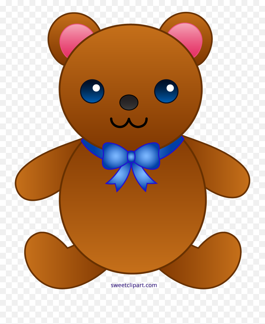 Cute Teddy Bear With Bowtie Clipart - Sweet Clip Art Clip Art Cute Teddy Bear Cartoon Png,Tie Clipart Png