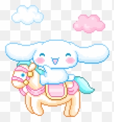 Pixels And Things Cute Drawings Pixel Art Sanrio Wallpaper - Pixel Cute Transparent Gif Png,Cinnamoroll Transparent