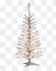 Tinsel Christmas Tree Png Picture Mart - Png