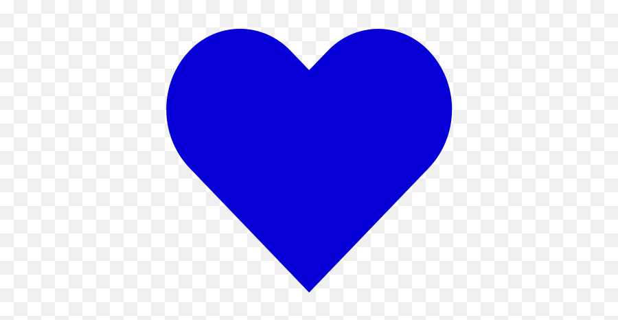 Blue Heart Icon - Clipart Navy Blue Heart Png,Heart Icon
