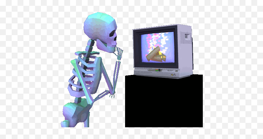 Top Skeletons Spell Stickers For Android U0026 Ios Gfycat - Skeleton Beating Computer Gif Png,Skeleton Gif Transparent