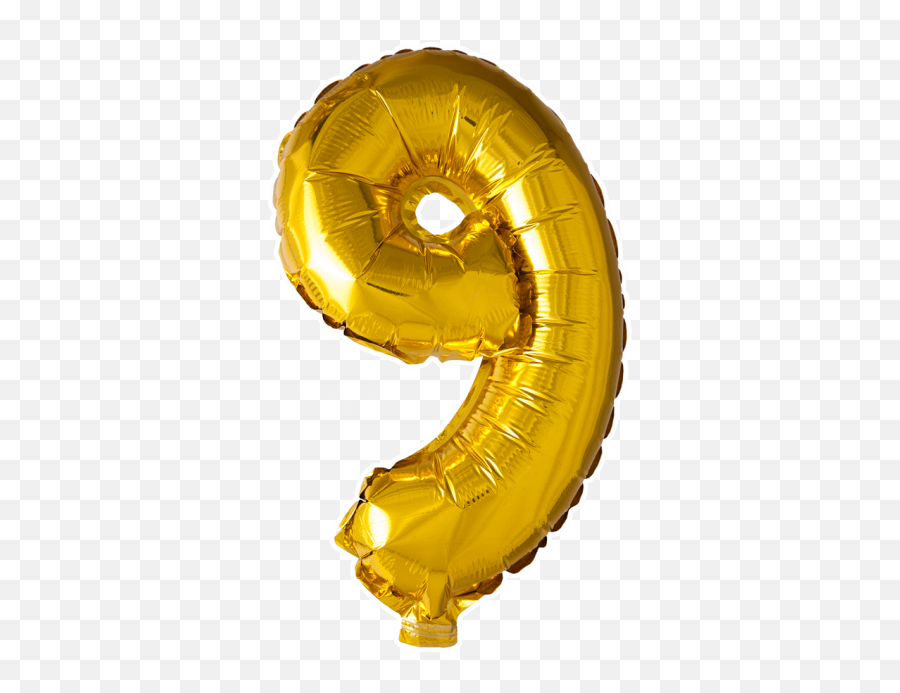Foilballoon No 9 40u0027u0027 - Gold 40u0027u0027 Numbers Foil Balloons Ballon 9 Png,Gold Balloon Png