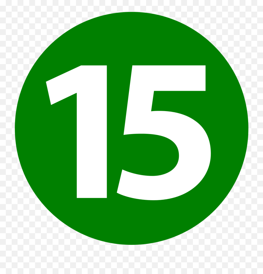 15 Icon - Number 15 Icon Png,Icon 15