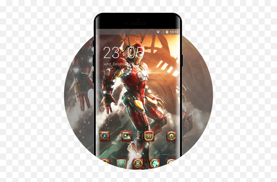 Iron Warrior Free Android Theme U2013 U Launcher 3d - Action Game Png,Iron Man Icon Pack