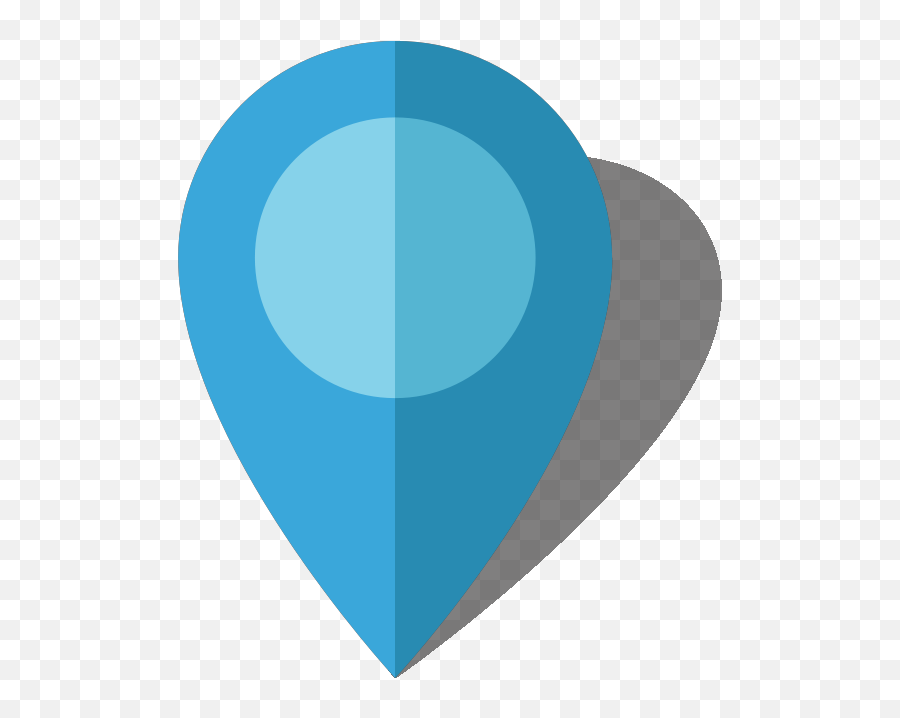 Simple Location Map Pin Icon10 Light Blue Free Vector Data - Blue Map Pins Transparent Background Png,Location Icon Svg