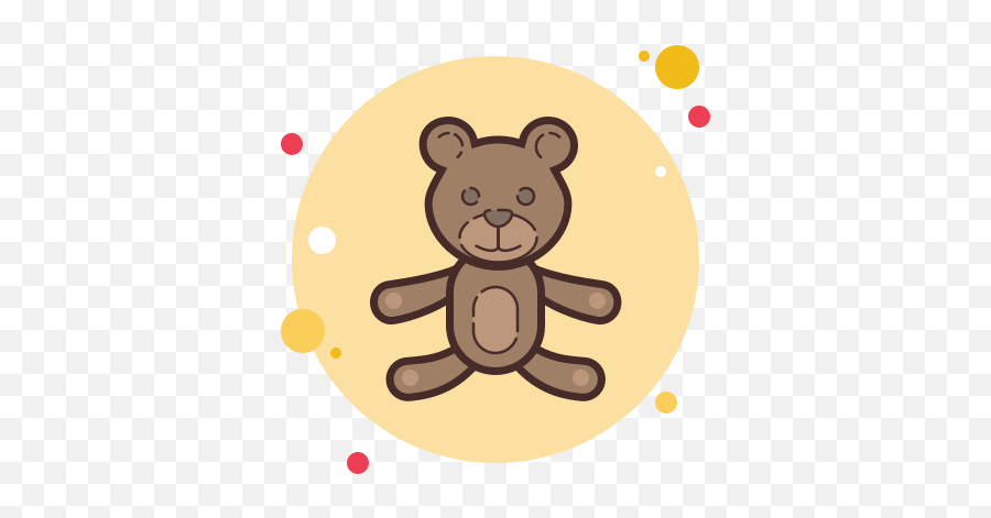 Teddy Bear Icon In Circle Bubbles Style - Imagenes De Spotify Animadas Png,Teddy Bear Icon