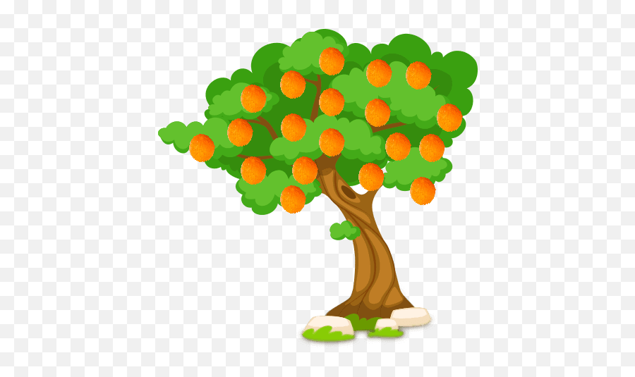 Download An Orange Tree Can Grow To - Cartoon Orange Tree Clipart Png,Orange Tree Png