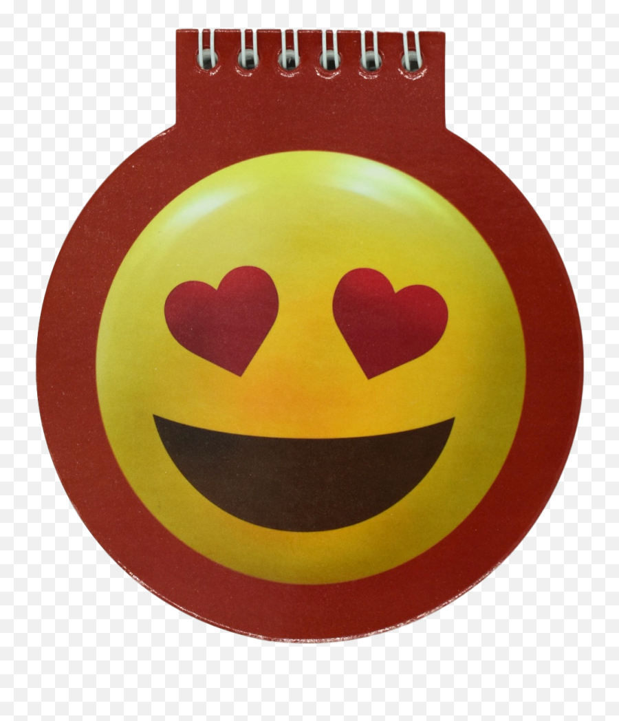 5 Spiral Notebook - Heart Eyes Wide Grin Png,Happy Love Icon
