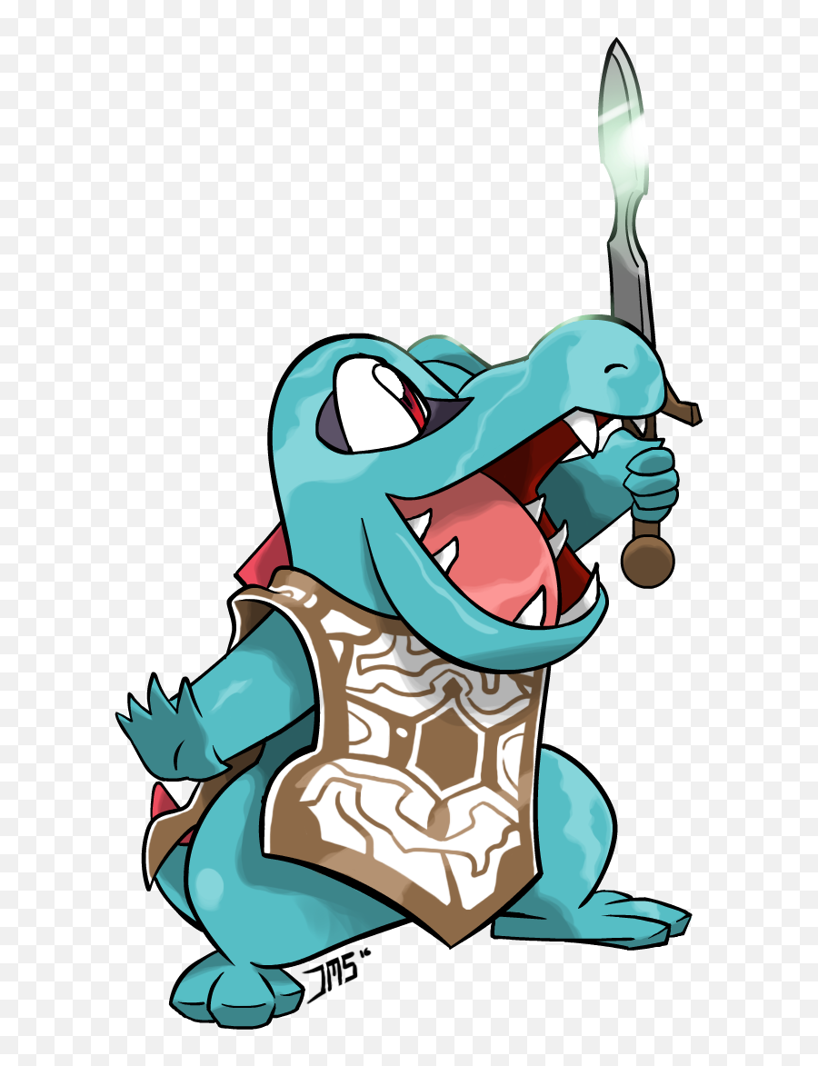 Download Totodile X Shadow Of The Colossus - Cartoon Full Cartoon Png,Totodile Png