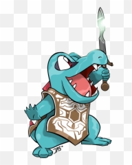 Download Totodile X Shadow Of The Colossus - Cartoon Full Cartoon Png,Totodile Png