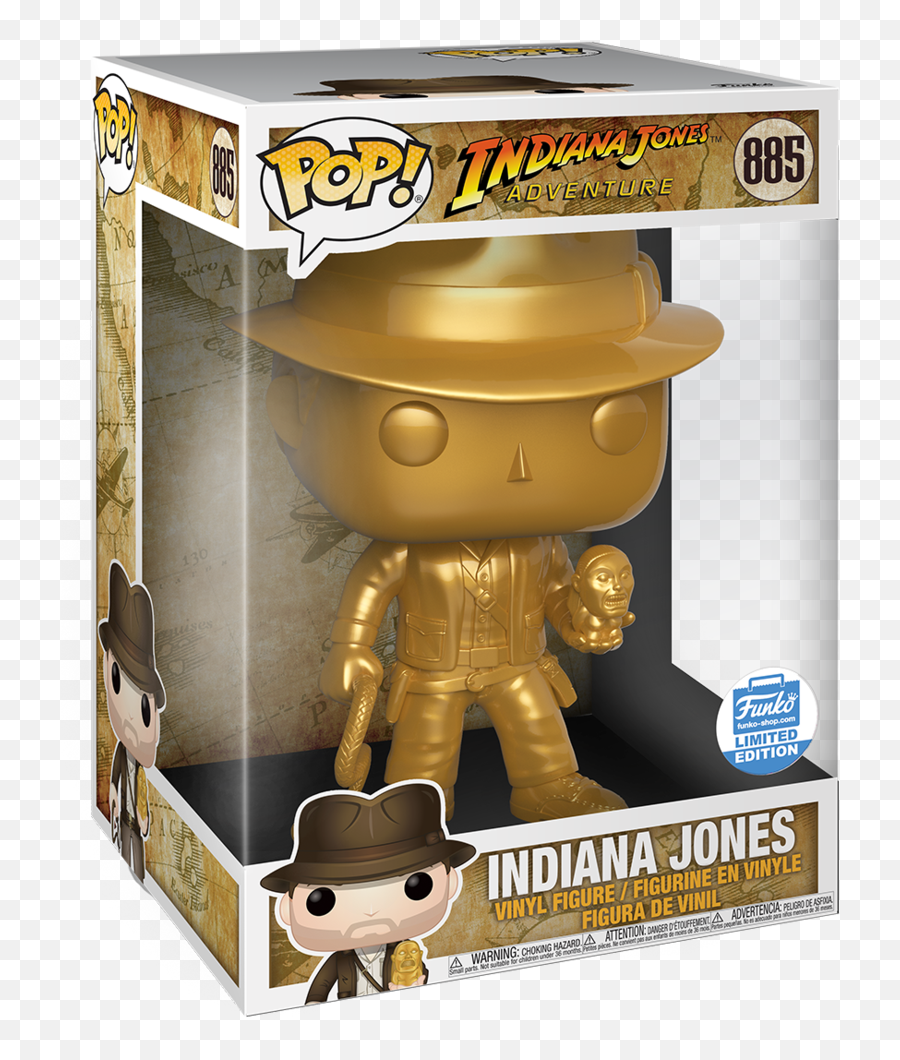 Gold Indiana Jones - Indiana Jones Funko Pop Png,Indiana Jones Png