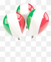 Three Balloons - Italy Flag Png