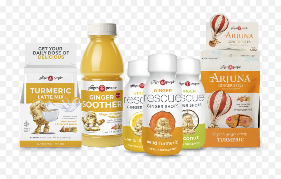 The Ginger People Releases 3 Turmeric - Infused Drinks Ginger People Ginger Shots With Tumeric Png,Turmeric Png