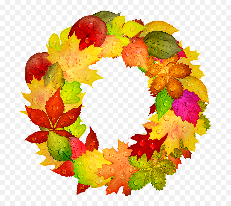 Autumn Wreath Leaves - Free Image On Pixabay Imagine Frunze De Toamna Png,Leaf Wreath Png