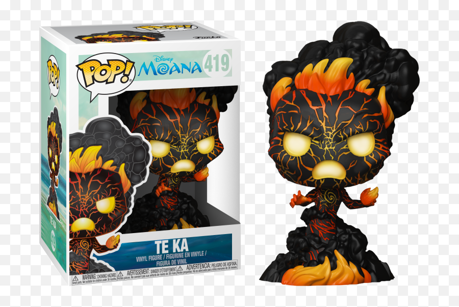 Moana - Te Ka Pop Vinyl Figure Funko Pop Disney Moana Png,Moana Clipart Png