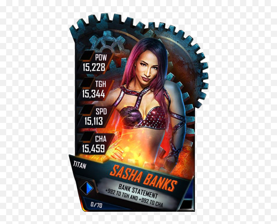 Sasha Banks - Wwe Supercard Alexa Bliss Titan Png,Sasha Banks Png