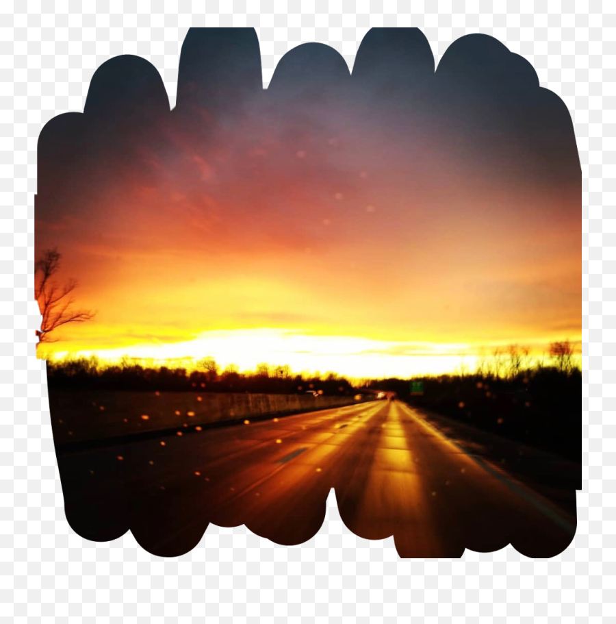 Sunny Sunrise Sun Sunset Road - Sunny Background For Picsart Png,Sunrise Transparent Background