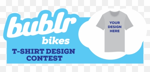 2020 Bublr T - Shirt Design Contest Bublr Bikes Poster Png,Blue Shirt Png