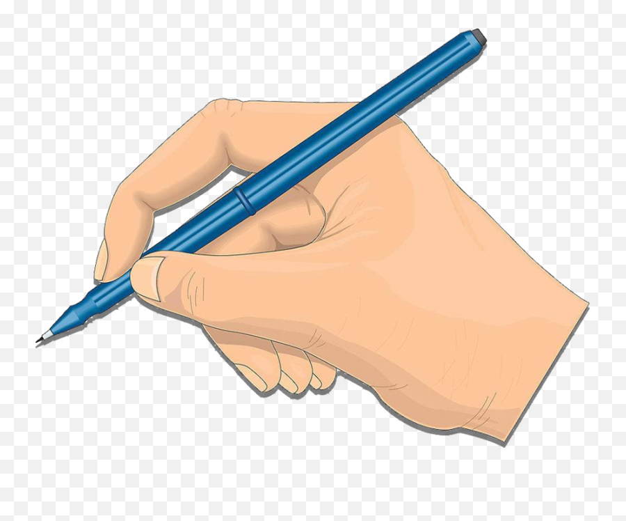 Hand Writing Transparent Png Clipart - Hand With Pen Cartoon Png,Handwriting Png