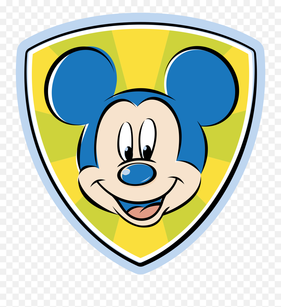 Mickey Mouse Logo Png Transparent - Mickey Mouse Face Sticker Blue,Mickey Mouse Logo Png
