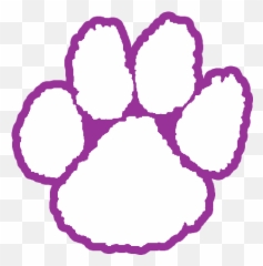 Pawprint Clipart Wolfpack Transparent - Wildcat Paw Print Svg Png,Wolf ...