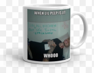 When Lil Peep Is Lit Whooo - Lil Peep Meme Make A Meme Coffee Cup Png,Lil Peep Png