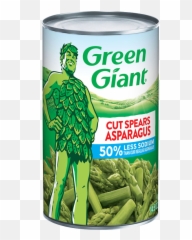 Green Giant 50 Less Sodium Cut Asparagus Spears 145 - Green Giant Asparagus Png,Asparagus Png