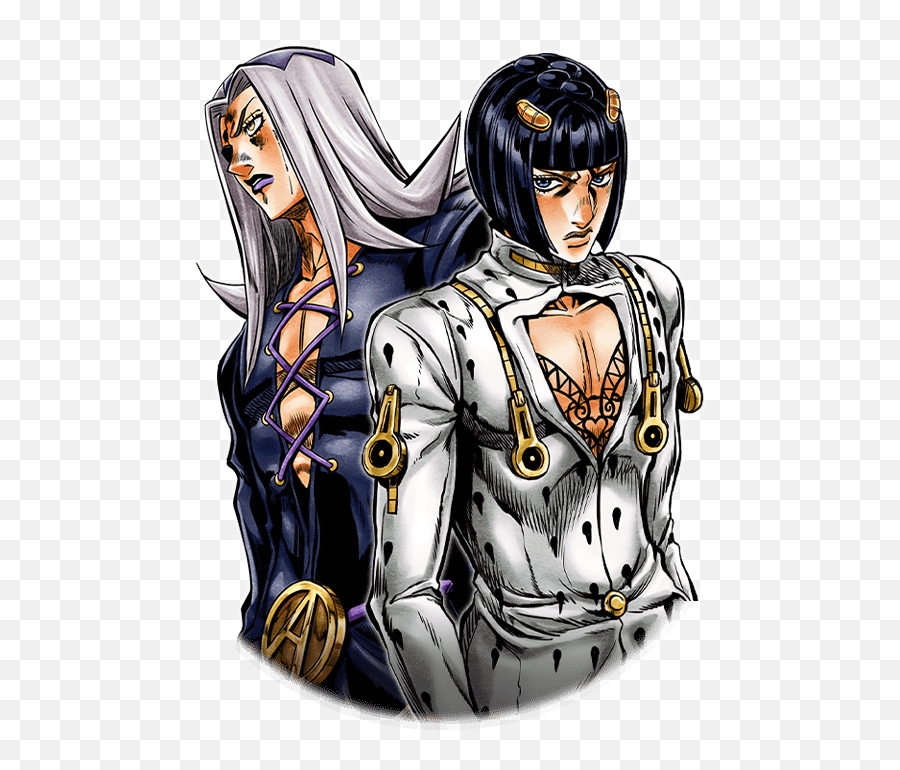 Bruno Bucciarati And Leone Abbacchio - Leone Abbacchio And Bruno Png,Giorno Hair Png