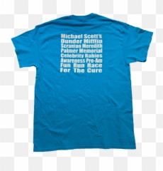 Office Fun Run Michael Scott Rabies - Active Shirt Png,Dunder Mifflin Logo Png